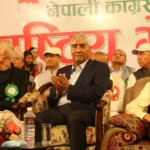 रसुवाको बाढीपछि उद्धार तथा राहतमा परिचालित सुरक्षाकर्मी