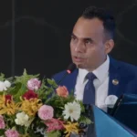 सञ्चारमन्त्री डा. विक्रम तिमिल्सिना डिजिटल नेपाल कन्क्लेभमा सम्बोधन गर्दै